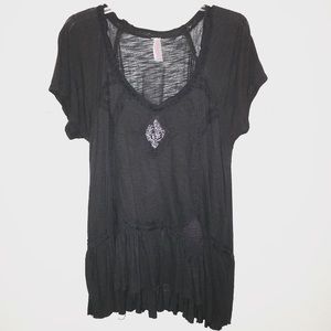 Free People Flowy Peplum Top